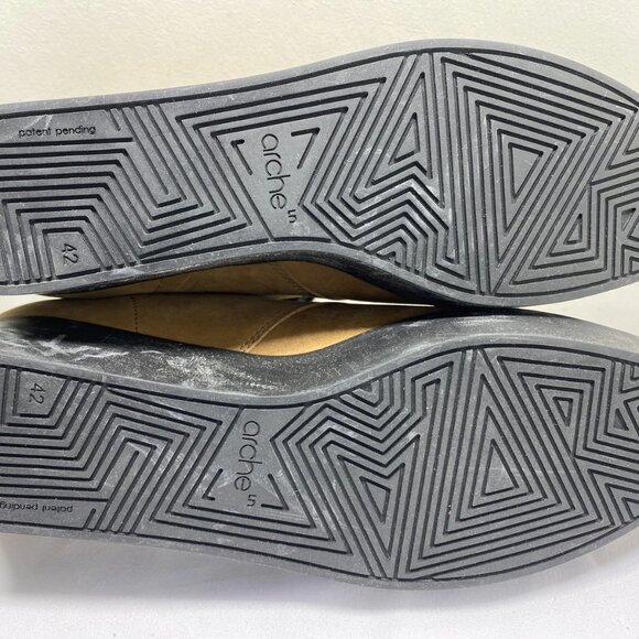 NEW ARCHE Brown Leather Chukka Wedge Boots Women’s 10 - Picture 11 of 11